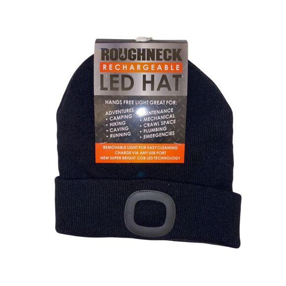 Roughneck Led Hat Beanie Outdoors Hunting Fishing Hiking Biking Camping - Picture 1 of 7